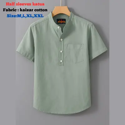 Picture of kaizar cotton Half sleeves katua For Men's