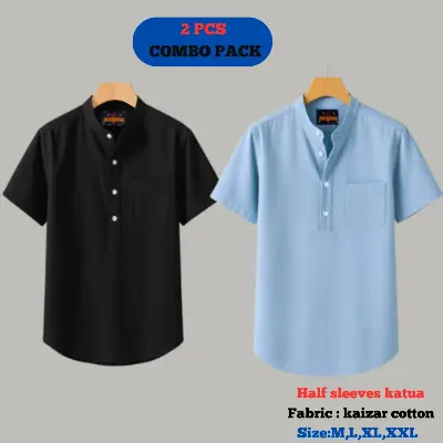 Picture of Combo kaizar cotton Half sleeves katua For Men's