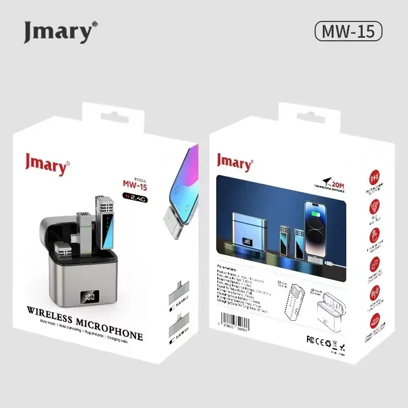 Picture of Jmary MW-15 | 2.4G Wireless Microphone For Mobile TYPE-C | Dual Microphone