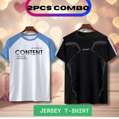 Picture of 2 pieceCombo Half Sleeve Mesh T-shirt For Men