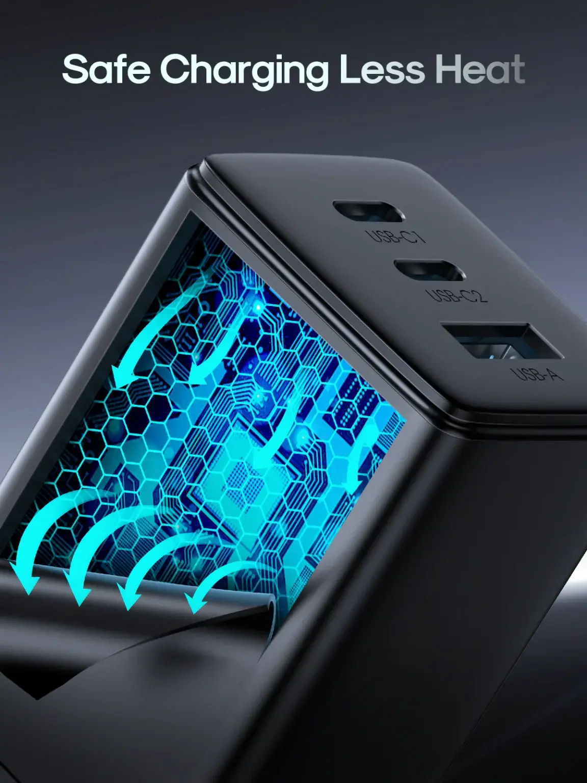 Picture of JOYROOM JR-TCG01 GaN Ultra 65W 2C1A Fast Charger