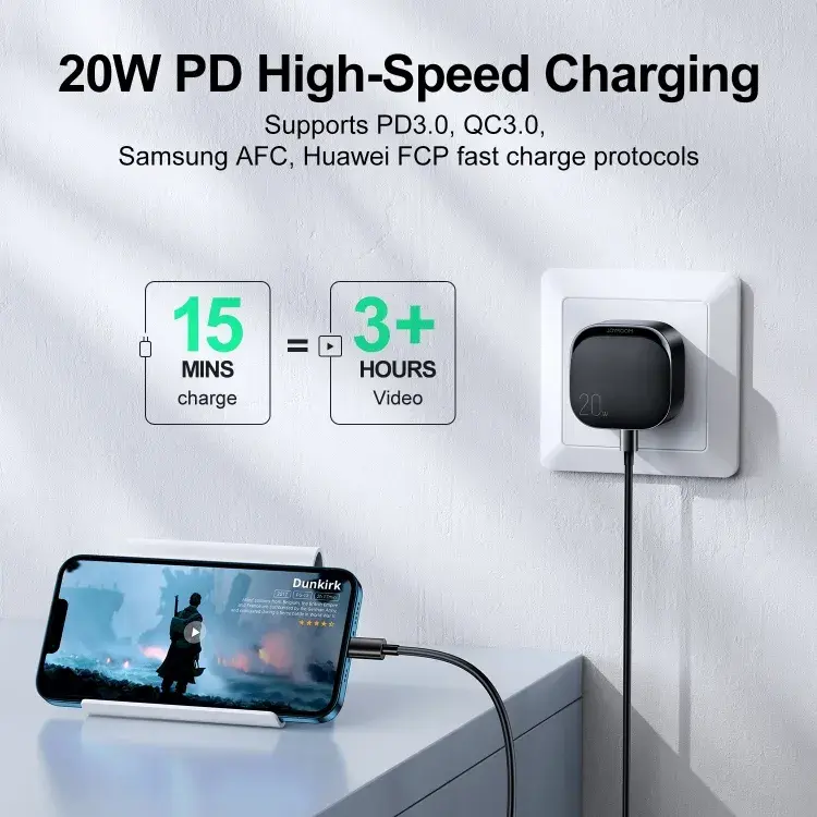 Picture of Joyroom L-P210 PD 20W Type-C Fast Charger 3 Pin Plug