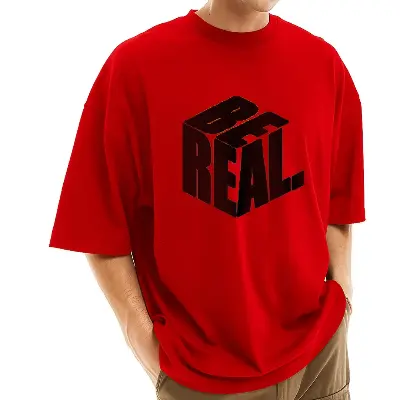 Picture of Men's Stylish Drop Shoulder (Red)