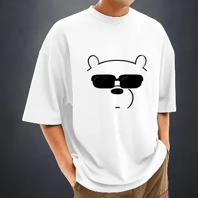 Picture of Men's Stylish Drop Shoulder (white)