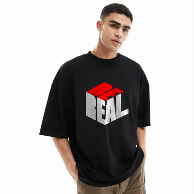 Picture of Men's Stylish Drop Shoulder (Black)