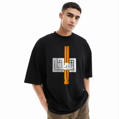 Picture of Men's Stylish Drop Shoulder (Black)