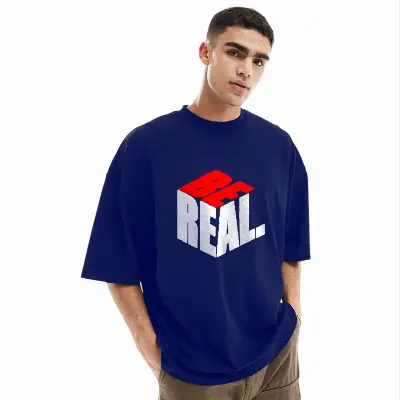 Picture of Men's Stylish Drop Shoulder (Blue)