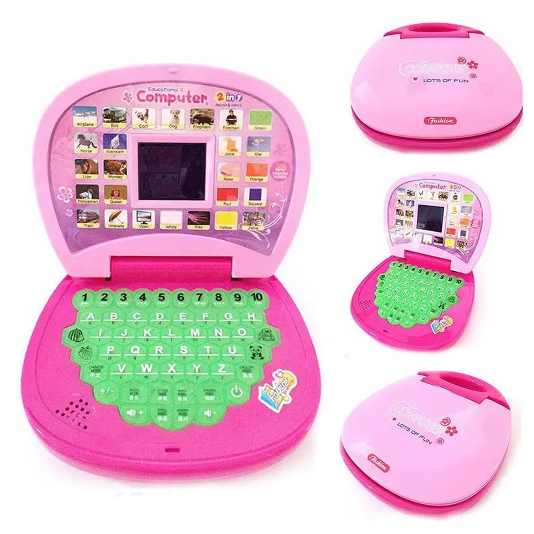 Picture of Kids Computer Toy Baby Laptops for Kids 1 2 3-6 Years Activity Electronics Number & Alphabet Charts for Kids Learning Educational Toy with Sound