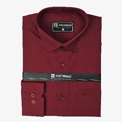 Picture of Cotton Exclusive Formal Shirt ( Light Meroon)
