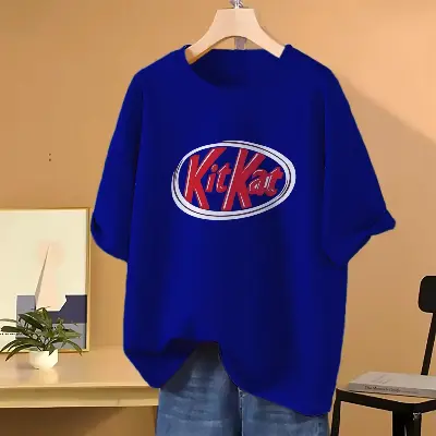 Picture of Drop shoulder T-shirt for Women (Blue)