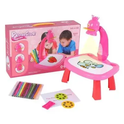 Picture of Little Hands Drawing Projector Table for Kids, Trace and Draw Projector Toy with Light