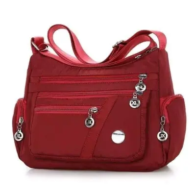 Picture of Women’s Nylon Waterproof Large Capacity Crossbody Bag (Red)