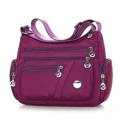 Picture of Women’s Nylon Waterproof Large Capacity Crossbody Bag (Purple)