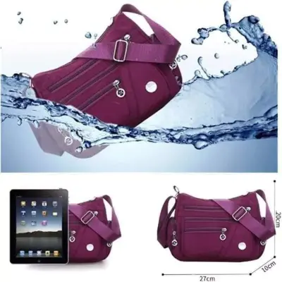 Picture of Women’s Nylon Waterproof Large Capacity Crossbody Bag (Purple)