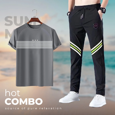 Picture of Stylish Sports T-Shirt & Trouser (2pc Set)