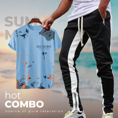 Picture of Stylish Sports T-Shirt & Trouser (2pc Set)