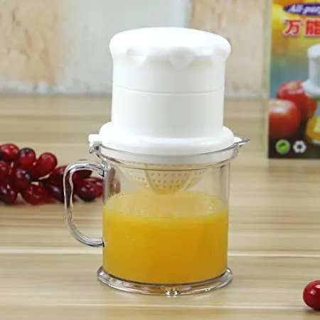 Picture of Manual Hand Press Juicer Squeezer Multifunctional Food Grade PP Small Portable Kitchen Appliance Fruit Extractor
