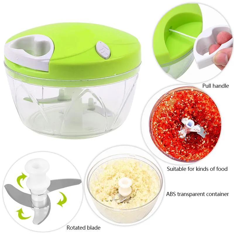Picture of Manual Vegetable Chopper Kitchen Speedy Chopper Garlic Cutter Vegetable