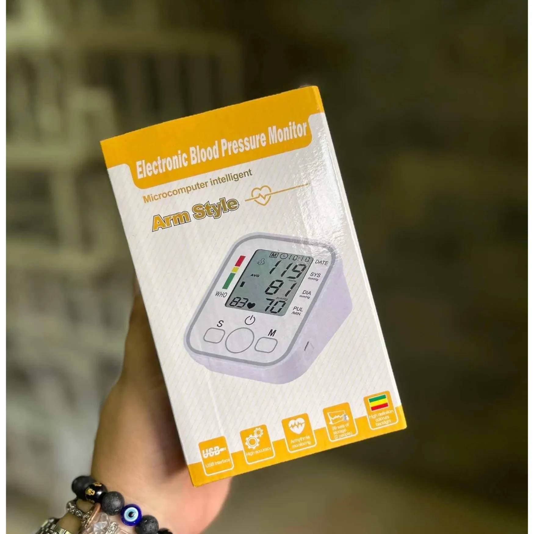 Picture of Electronic Digital Blood pressure Machine High Accuracy Comes with free thermometer