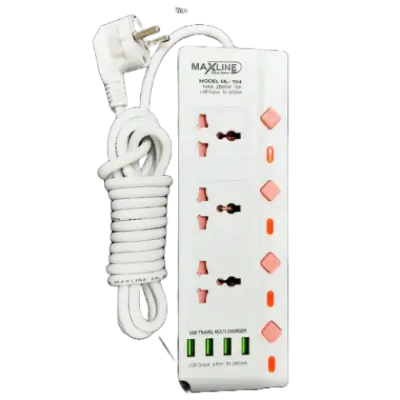 Picture of MaxLine ML-704, 4 Port USB, 7 Outlets Multiplug Charger