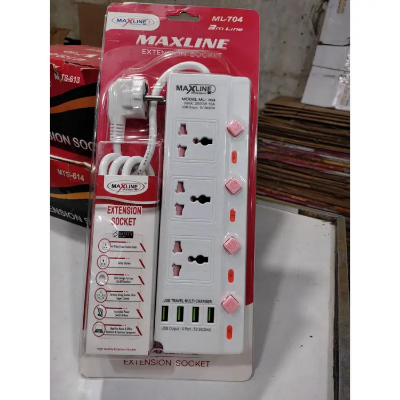 Picture of MaxLine ML-704, 4 Port USB, 7 Outlets Multiplug Charger