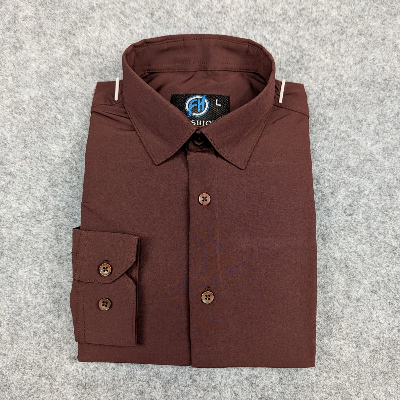 Picture of Premium China Micro Stig Shirt (Formal / Casual) (Coffee)