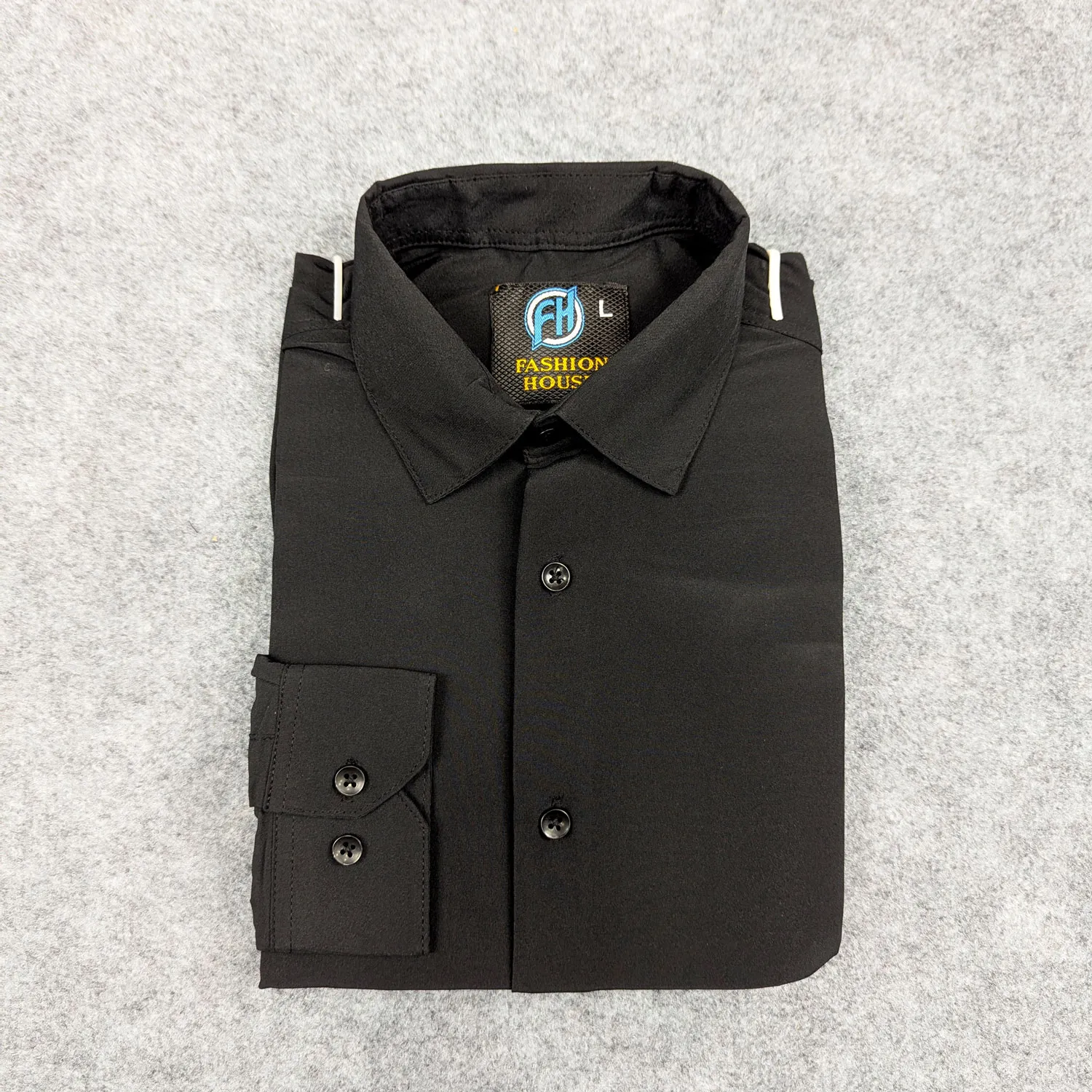 Picture of Premium China Micro Stig Shirt (Formal / Casual) (Black)