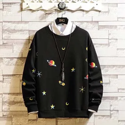 Picture of Men's Full Sleeve Sweatshirt- Dark Space