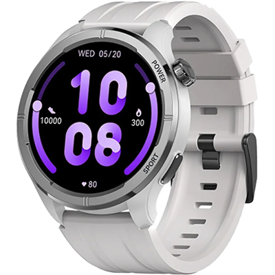 Picture of Haylou Solar Neo 1.53" Bluetooth Calling Smart Watch (Silicone+Woven) Strap- Silver