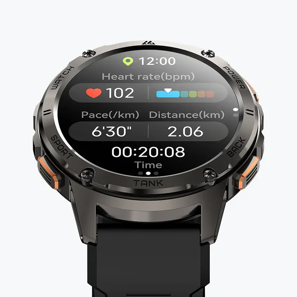 Picture of KOSPET TANK T3 1.43″ HD AMOLED With 130+ Sports Modes Military-Grade Smart Watch - Black