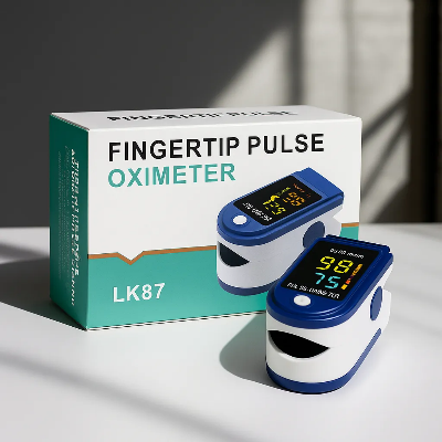 Picture of Medical Equipment 2-in-1 Combo Pack with Free Thermometer (Nebulizer + Fingertip Pulse Oximeter)