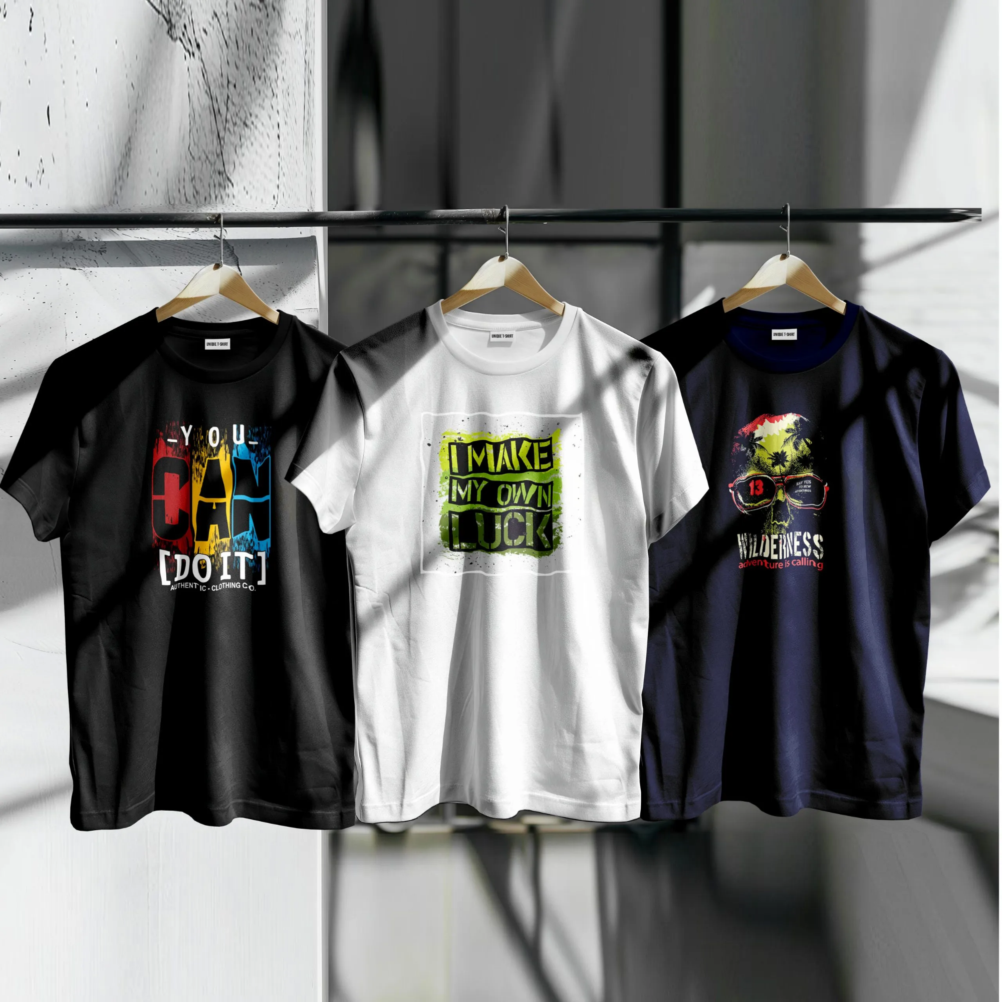 Picture of Unique Design Cotton T-Shirt 3-Piece Combo Pack
