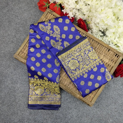 Picture of Premium Silk Katan Saree (Blue, Light Pink, Maroon, Black, Lavender)