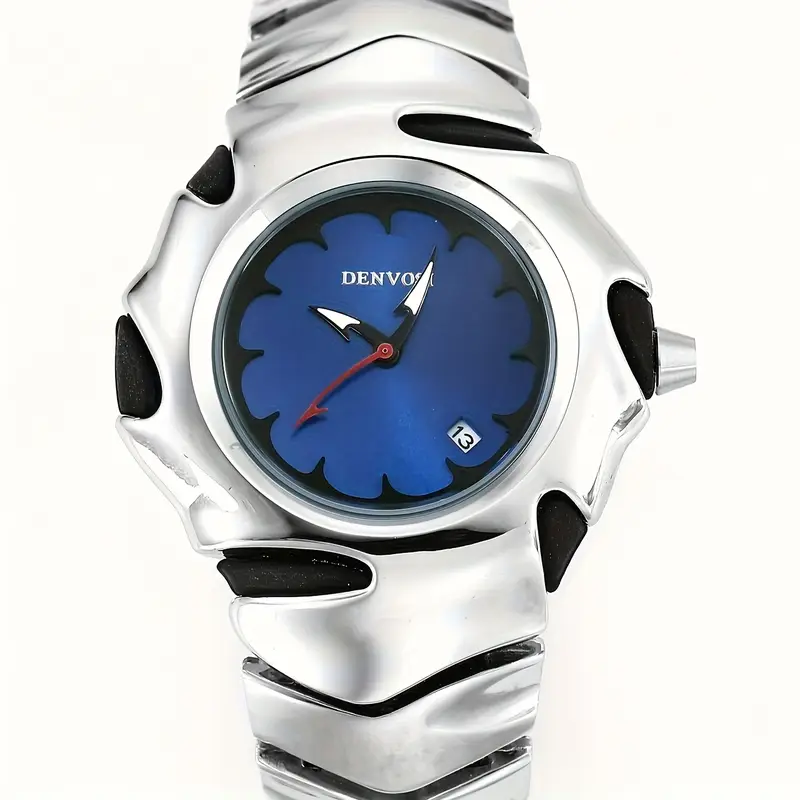Picture of DENVOSI Premium Metal Watch – Bold Design (Blue Dial)