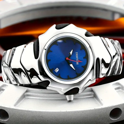Picture of DENVOSI Premium Metal Watch – Bold Design (Blue Dial)