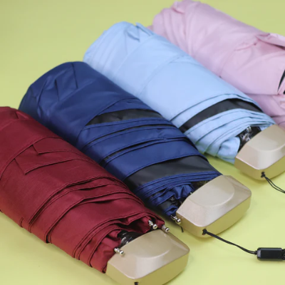 Picture of Mini Umbrella Windproof anti-UV Protection 5Folding Umbrella Portable Travel Rain Women Umbrella Pocket Children UPF