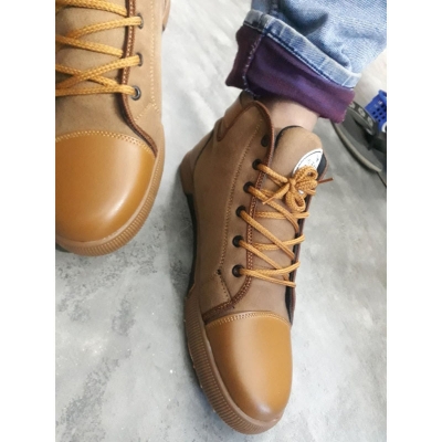 Picture of Boot sneakers lace up kb supaoar leather material rubber sool neck up design