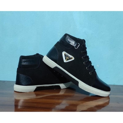 Picture of Boot converse sneakers fabrical leather lace up breathable shoes for man with material rubber sool and vans model breathable neck design - Sneakers - Shoe For Boys - Shoes For Men - জুতা ছেলেদের - Sneakers For Men - Shoe For Boys