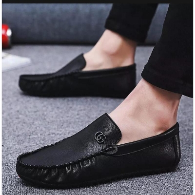 Picture of Fashionable Trendy PU Leather Loafers Men's Fashion Shoes Fashion Oxford Casual Solid Moccasin - Loafer For Men
