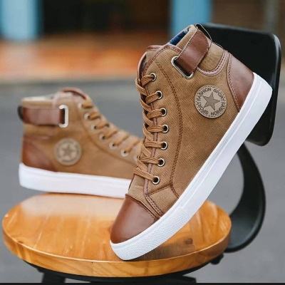 Picture of Men's Trendy Leather Casual Sport Sneakers / Dress Shoes