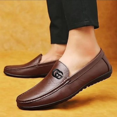 Picture of New High Quality JS Leather JS-112372 Slip Moccasins Loafers Casual Shoes For Men Driving