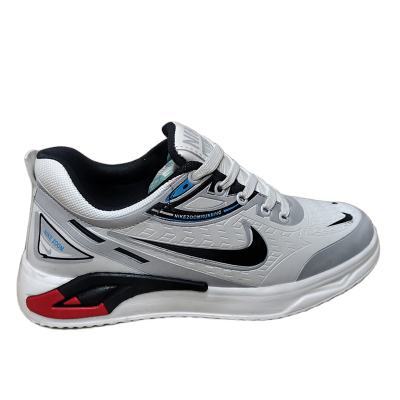 Picture of New Best Collection 2025 Comfortable Stylish & Fashionable Sports Look, Lace Up, Slip-on & Pull-on, Light Weight - White and Black Color Combination Sneaker For Men - Perfect For Any Occasion