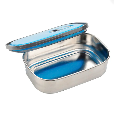 Picture of Lunch Box Tedemel Rectangle Stainless Steel Vacuum Food Containe (Medium size)