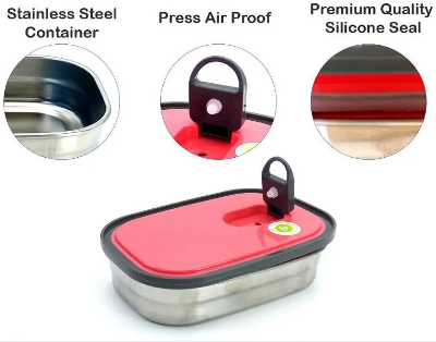 Picture of Lunch Box Tedemel Rectangle Stainless Steel Vacuum Food Container(Large size)