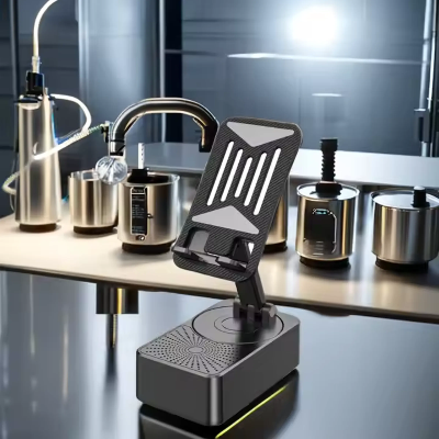 Picture of 3-in-1 Audio Power Bank Stand Speaker Desktop Tablet Live Streaming Stand Creative Gift Lazy Charging Drama Chasing Features 15W