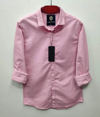 Picture of Men's Solid Colour Color Shirt (Lite pink)