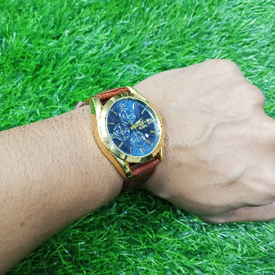 Picture of OLEVS 5610 New Luxury Fashion Glass Quartz Analog Men Watch-Water Resistant