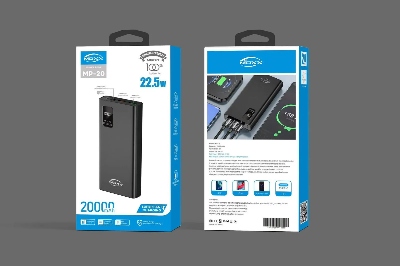 Picture of Moxx MP-PB20 Power Bank - 20000mAh - Black