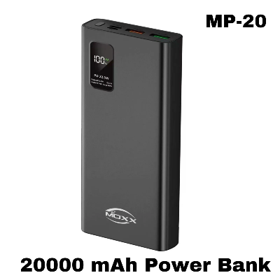 Picture of Moxx MP-PB20 Power Bank - 20000mAh - Black