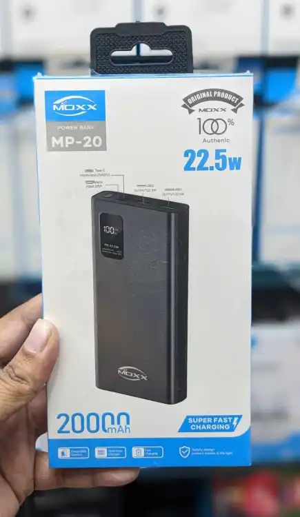 Picture of Moxx MP-PB20 Power Bank - 20000mAh - Black
